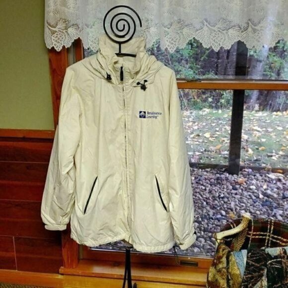 IZOD PFX Thermo Technology Outerwear PerformX Sz L Zipper Nylon Jacket w Hood - Picture 1 of 16